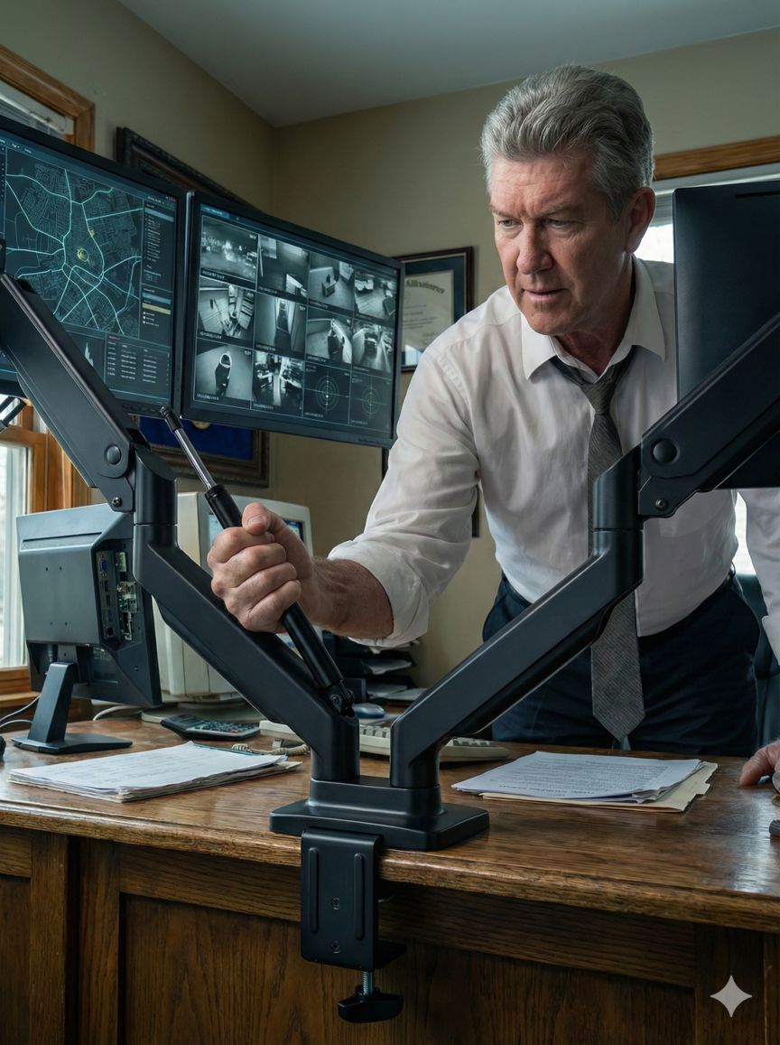 WALI Dual Monitor Stand GSMP002N